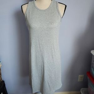 Nine West Light Gray Ribbed Sleeveless Dress Size Small